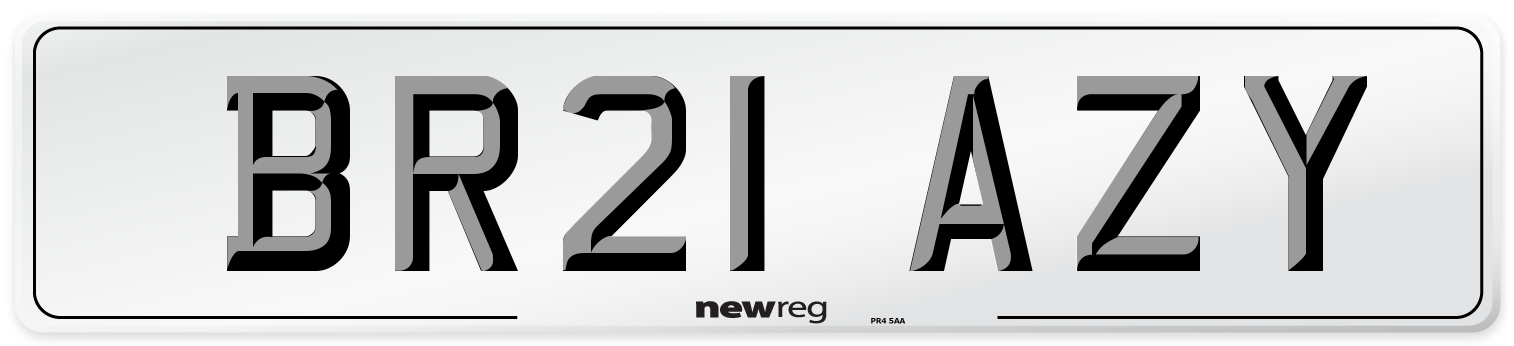 BR21 AZY Number Plate from New Reg